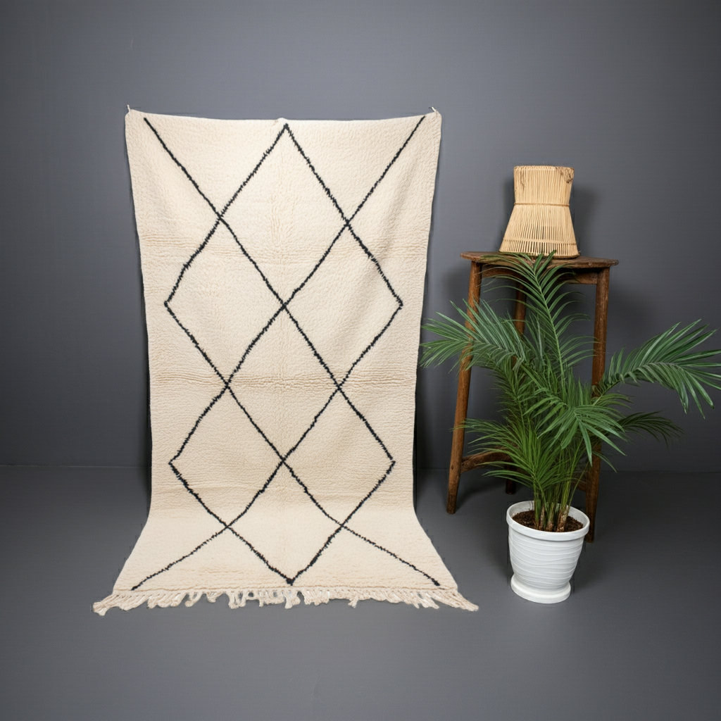 Beni Ourain Berber Stil Handgeknüpft Teppich - 270x160