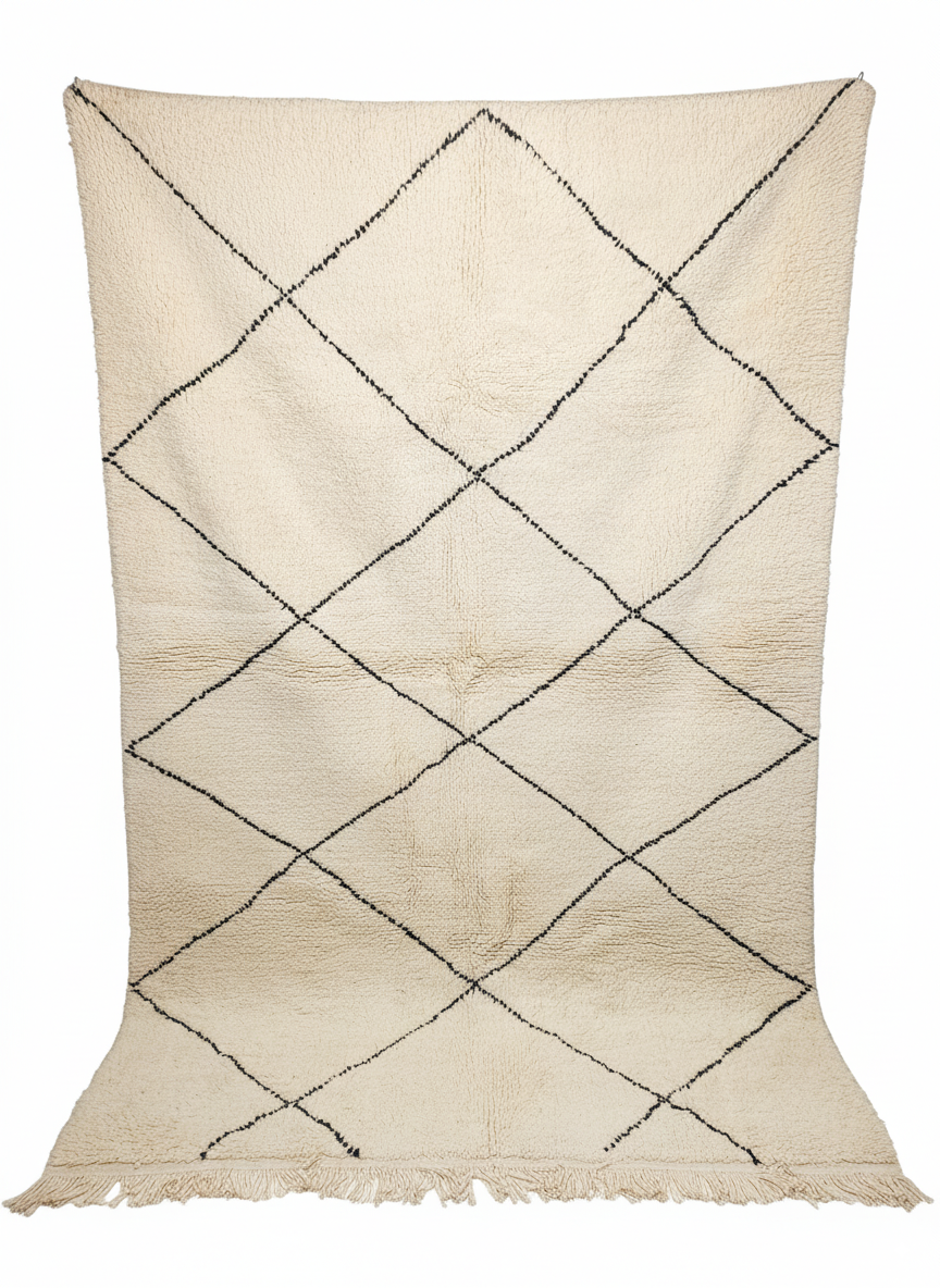 Beni Ourain Berber Stil Handgeknüpft Teppich - 260x175