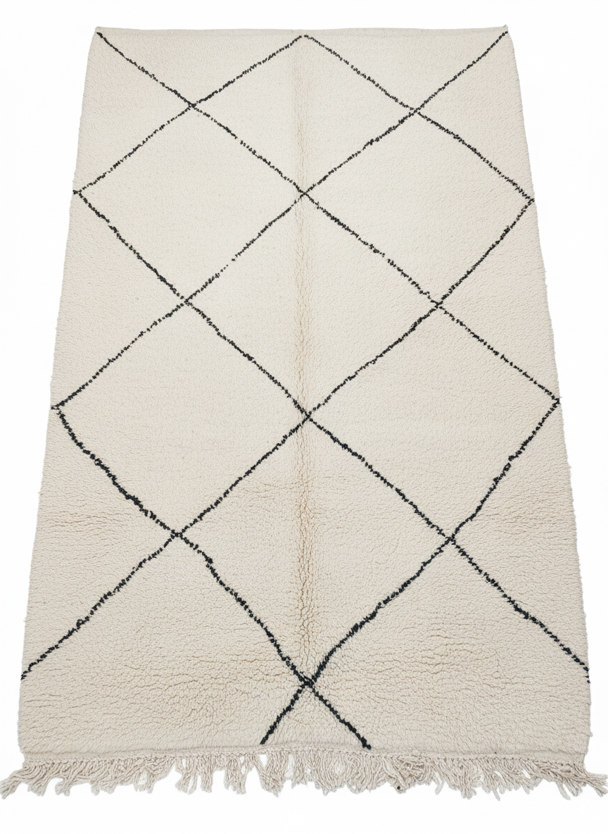 Beni Ourain Berber Stil Handgeknüpft Teppich - 250x165