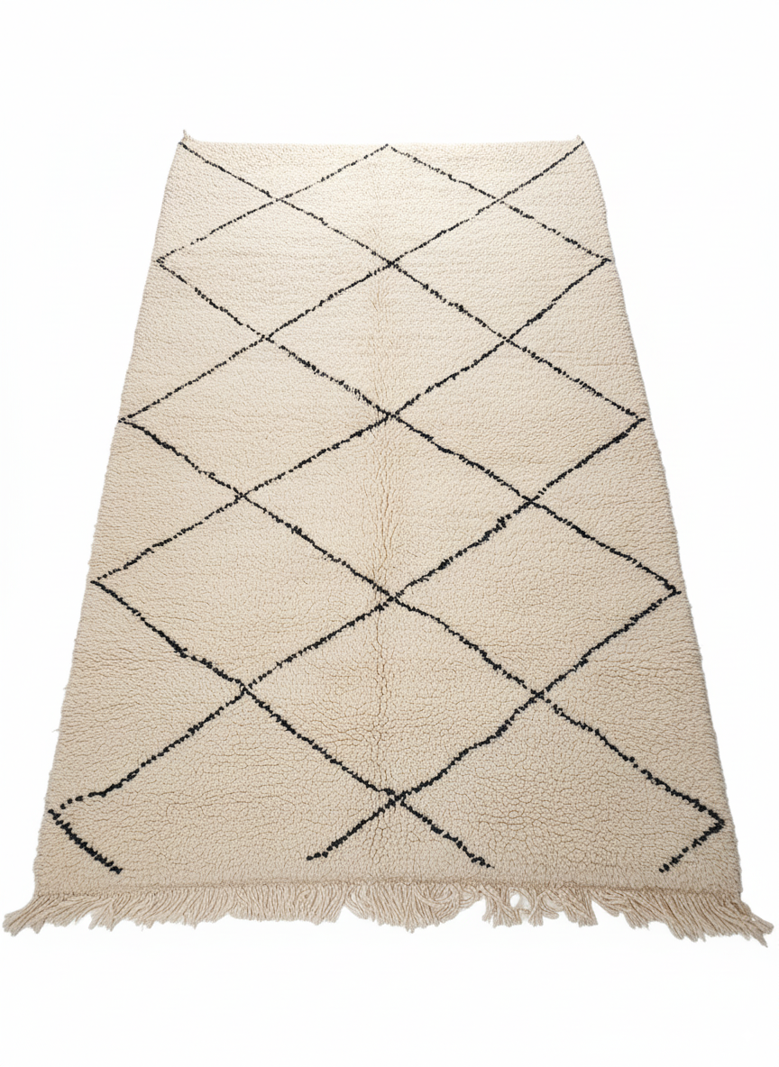 Beni Ourain Berber Stil Handgeknüpft Teppich - 277x180
