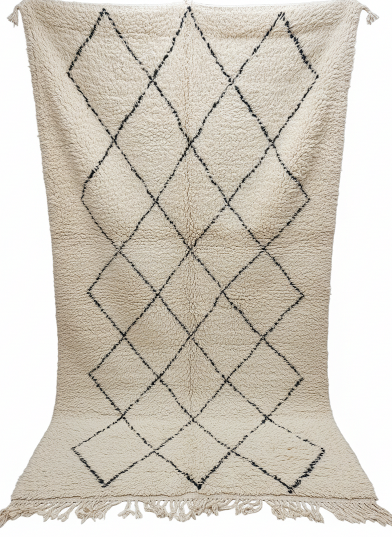 Beni Ourain Berber Stil Handgeknüpft Teppich - 265x166