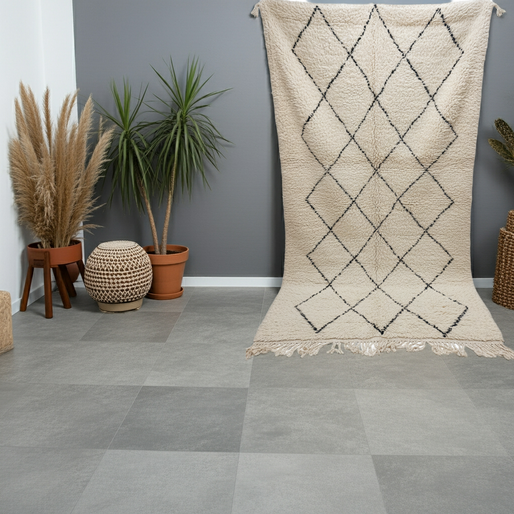 Beni Ourain Berber Stil Handgeknüpft Teppich - 265x166