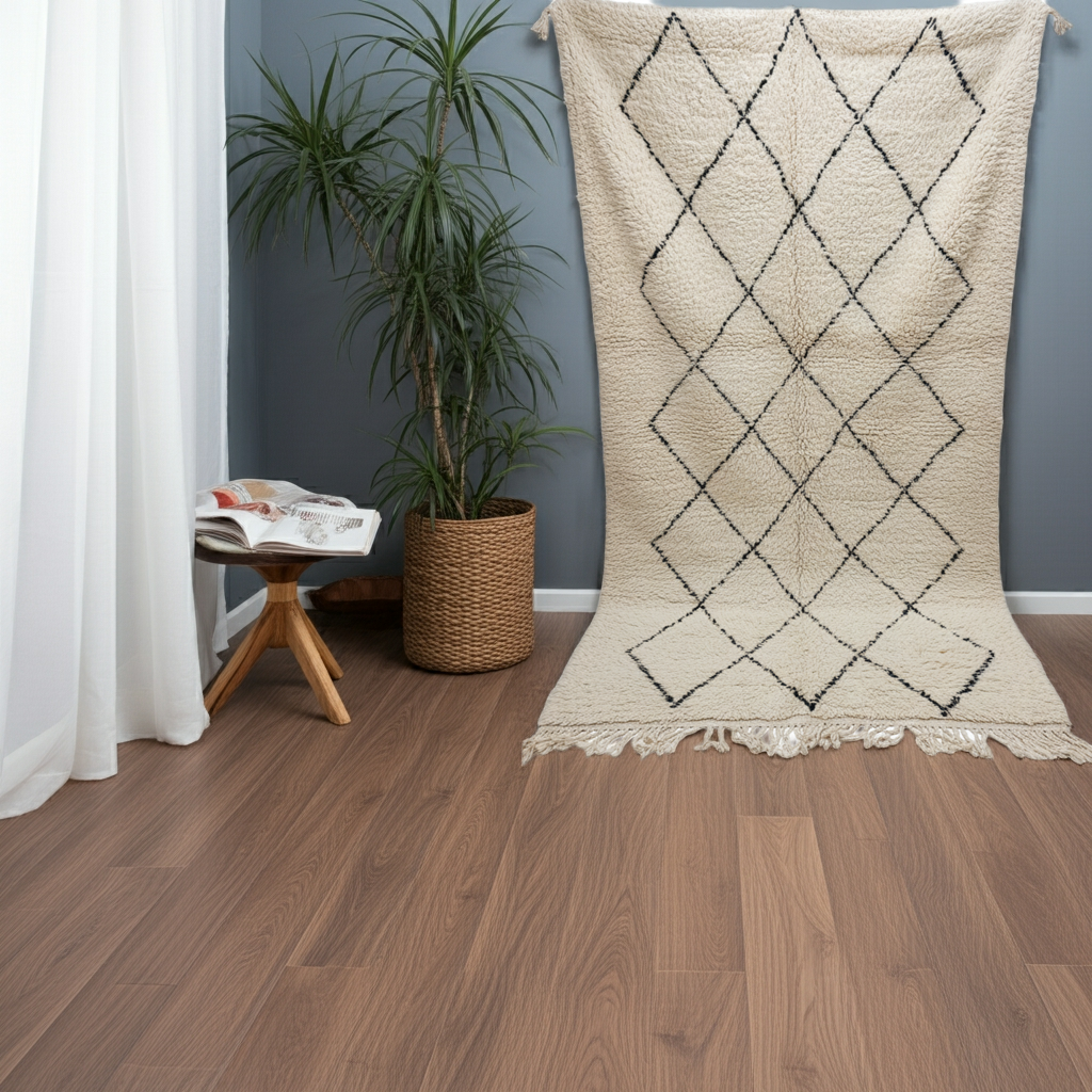 Beni Ourain Berber Stil Handgeknüpft Teppich - 265x166