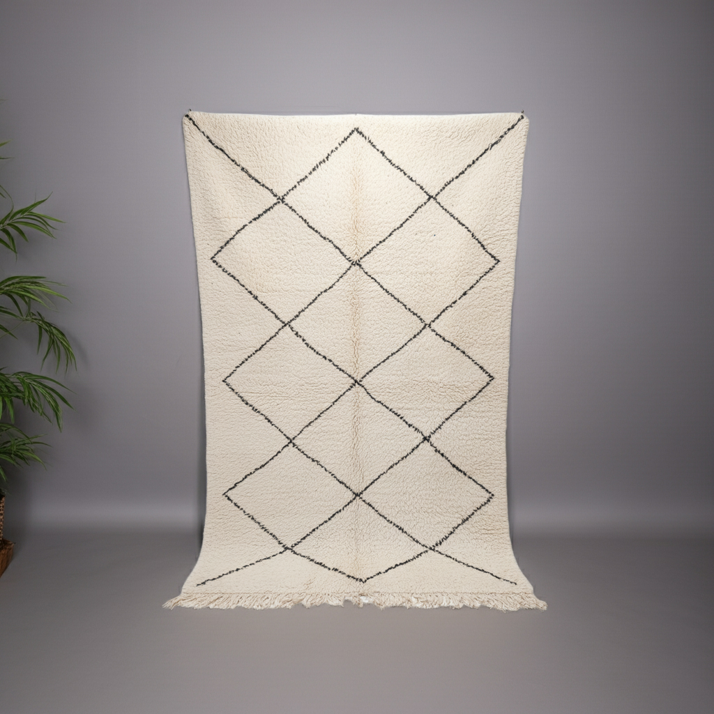Beni Ourain Berber Stil Handgeknüpft Teppich - 240x160