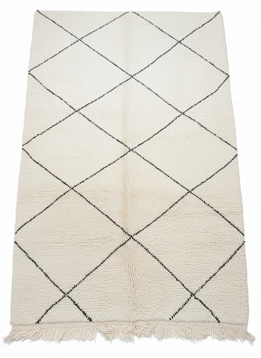 Beni Ourain Berber Stil Handgeknüpft Teppich - 260x175